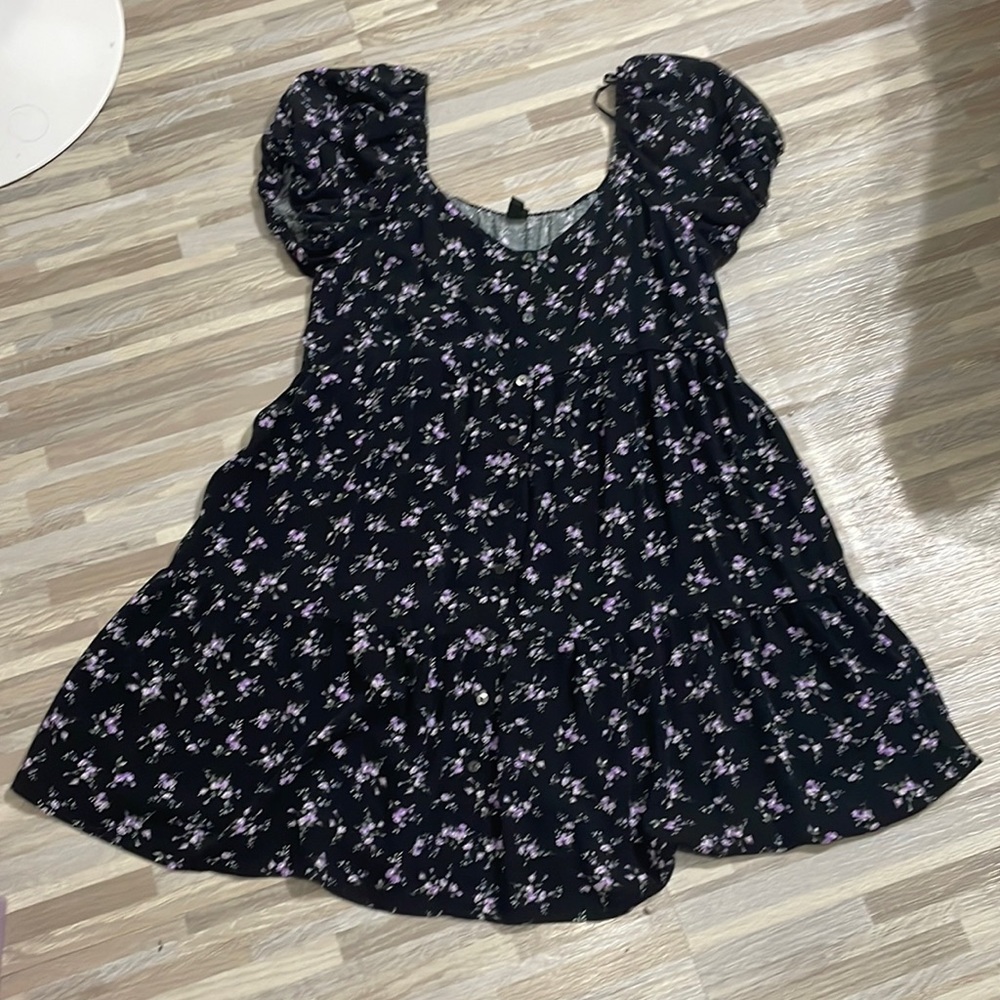 Wild Fable Size XXL stretchy floral tiered peasant baby doll dress